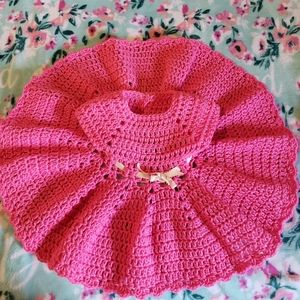 Crochet dress and headband